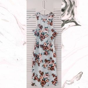RCR back multicolored floral bodycon dress